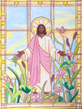 Christ in Stained Glass Printable File Download